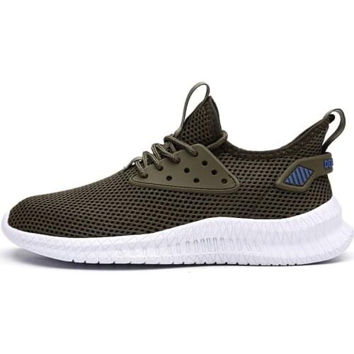 Ultra Light Running Shoes for Men Summer Mesh Breathable Solid Color Fashion Light Comfortable Sports Shoes Outdoor Walking
