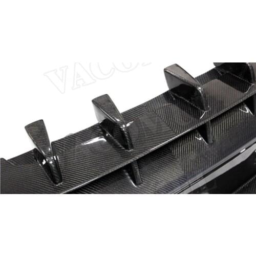 Carbon Fiber Rear Bumper Lip Diffuser with Exhaust Tips for Mercedes Benz GLC C253 Coupe Sport GLC300 GLC250 GLC63 2017-2019