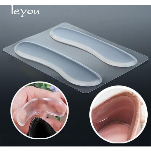 1-5 Pairs Wholesale Silicon Heel Grips Clear Back Silicone Gel Heel Liner Soft Cushion Pad Insole Prevent Rubbing Pain
