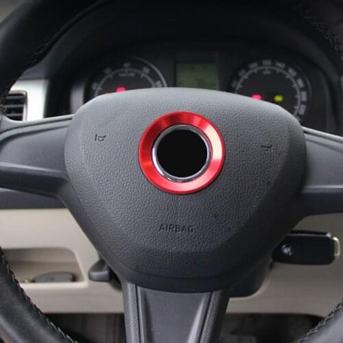 1pc for skoda RAPID 2013-2020 Steering wheel LOGO Decorative circle