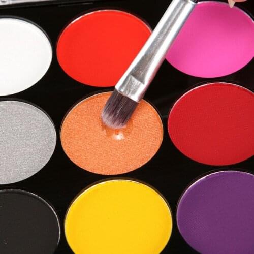 15 Color Non-Toxic Professional Palette Kids Body Party Face Painting Makeup Kit 4X7E