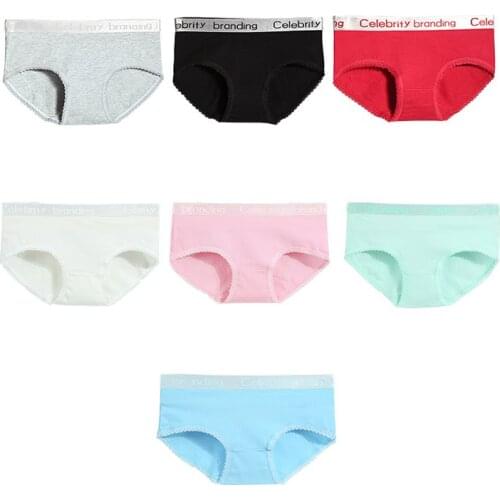 ATOXY Women Panties Soft Cotton Underwear Girls Cute Print Intimate Briefs Ladies Breathable Underpants 5Pcs