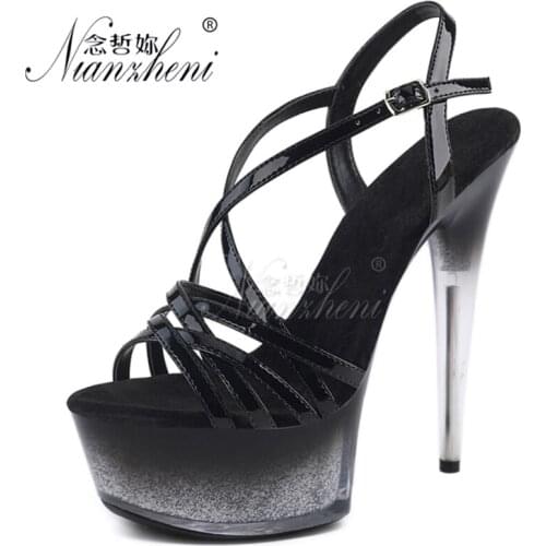 6 Inches Gladiator Stripper heels Elegant Models Party Pole dance shoes Sxey Stage Nightclub High heels Platform Narrow band New