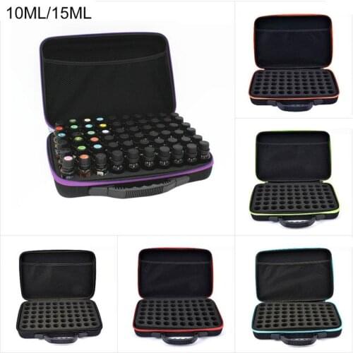 Essential Oil Case Carrying Holder 60 Bottle Perfume Oil Nail Polish Organizador Storage Bag Storage Box Travel 15ML