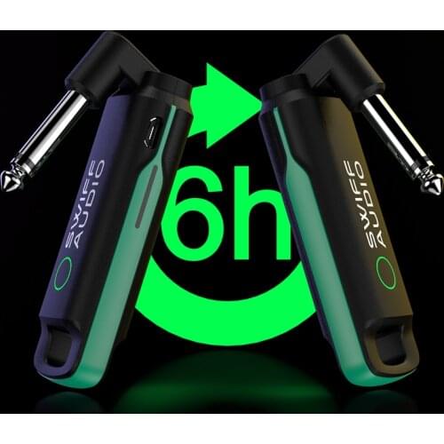 SWIFF WS 70 UHF Electric Guitar Transmitter Receiver 50m 6.35mm Interface Digital Wireless Guitar System Musical Instrument Part