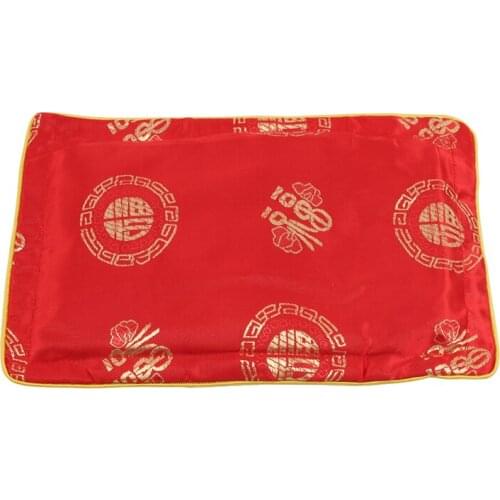 Baby Style Anti-headrest Pillowcase Cotton + Polyester Material Cassia Filled Baby Pillow Gold Border Embroidery Party Blessing