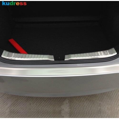 For Toyota Yaris XP150 2014 2015 Hatchback Stainless Steel Inner Rear Bumper Protector Sill Trunk Tread Plate Threshold Pedal