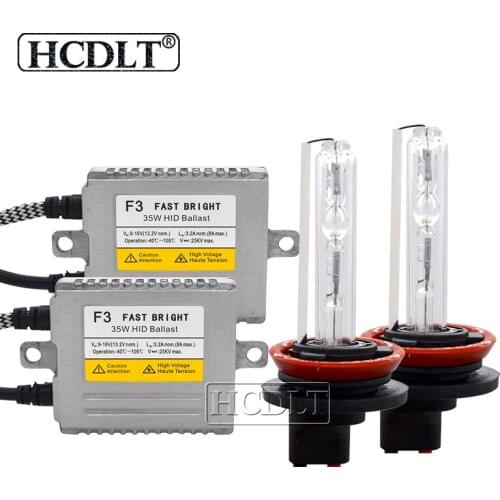 HCDLT 1 Set H1 H3 H7 H11 9005 9006 Car Xenon Light HID Kit AC 35W DLT F3 Fast Start Ballast HID Xenon Headlight Conversion Kit