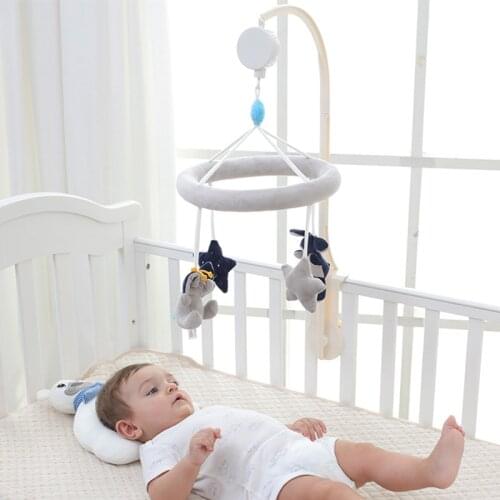 Hot Newborns Baby Crib Mobiles Rattles Music Educational Toys Bed Bell Carousel for Cots Infant Baby Toys 0-12 Months for Gifts