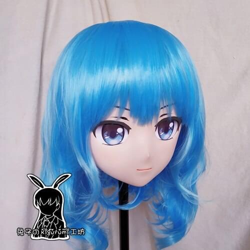 KM5149)Quality Handmade Female/Girl Resin 3/4 Head Japanese Cartoon Character Cosplay Kigurumi Mask Crossdresser