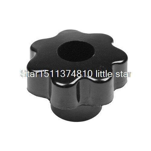 M8 50mm Diameter Thread Metal Clamping Star Knob Black Repair Parts