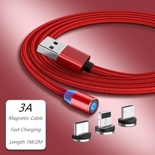 Micro USB Type C For Samsung Galaxy S20 + S10 S9 S8 Plus Note 9 8 Xiaomi 8 9 10 Pro 8 9 SE Redmi 7A 8A 9A 10 Pro magnetic cable