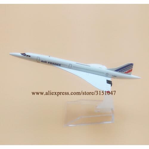 Alloy Metal Air France Costa Concorde Concordia F-BVFB Airways Airlines Plane Model Airplane Model w Stand Aircraft 15.5cm