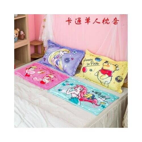 Disney Princess mermaid TSUM Winnie Anime Figures Cartoon Product Cosplay Accessories Pillowcase Pillowslip Gifts Unisex