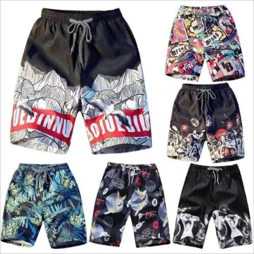 Mens Beach Shorts Quick Dry Summer Shorts Couples Dress Swim Shorts Surf Shorts Beach Pants Summer Bathing Suits Plus Size M-4XL