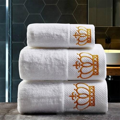 Cotton Bath Towel Set for Bathroom Washcloth Rectangle Beach Towel Hand Hair Face Towel For Adults Household Bathroom Towel Sets