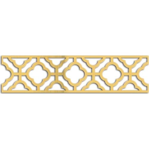 2 Pcs Acrylic Gold Sliver Mirror Stickers Wall Edge Sticker Home Decoration Bathroom Bedroom Living Room Decor