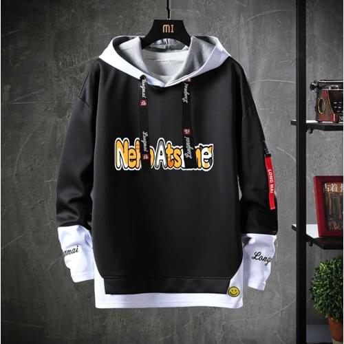 Game Neko Atsume Hooded Teenagers anime cosplay cartoon Costume coat Unisex Casual Fake Two-Piece Hoodies Sweatshirt jacket