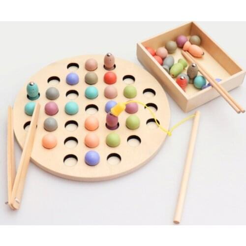 2019 New Arrival Kids Early Educational Toys Clip Beads Fishing Multi-functional learning Toy For Children Montessori