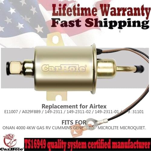 New Electric Fuel Pump E11007 for Airtex A029F889 For Gas RV Onan Generator