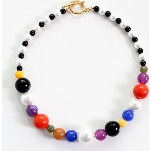 Necklace female niche design European and American style Pearl necklace simple Pearl clavicle chain jewelry