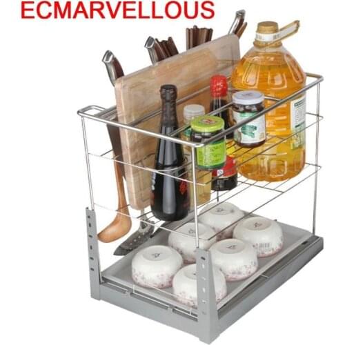 Platos Cestas Para Colgar En La Ducha Mutfak Malzemeleri Stainless Steel Rack Cocina Organizer Kitchen Cabinet Storage Basket