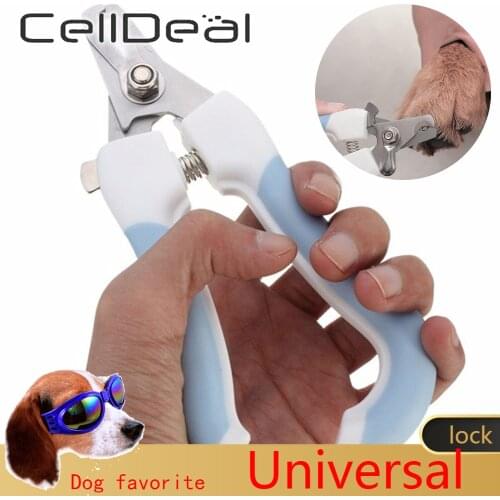 Professional Pet Nail Clippers Dog Cat Stainless Steel Two-color Labor-Saving Nail Clippers Convenient Beauty Cleaning Supplies