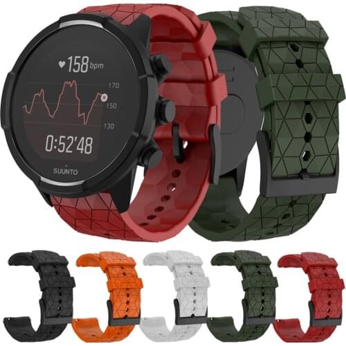 For Suunto 7 9 Baro Copper / Spartan Sport Wrist hr Baro Strap Silicone Watch Band Wristband 24mm Bracelet Replacement Watchband