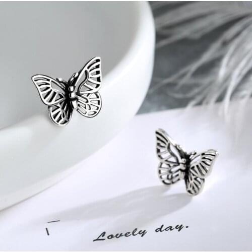 Sasusp New Arrival Bohemian Women Classic Stud Earrings Exquisite Butterfly Earrings Fashion Simple Female Jewelry In Stud