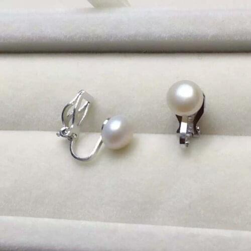 100% nature freshwater AAAAA pearl earring with 100% 925 silver hook