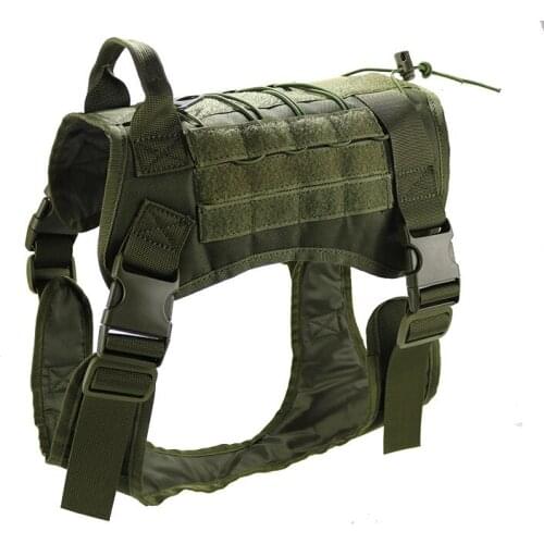 Dog Harness Military Tactical Working Dog Vest Nylon Bungee Leash Lead Training Running Medium Large Dogs German Shepherd PC612