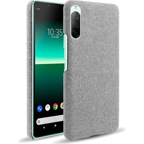 Cloth Cases for For Sony Xperia 10 II Case Slim Retro Cloth Hard Phone Cover for For Sony Xperia 10 II Cover For Xperia 10 II