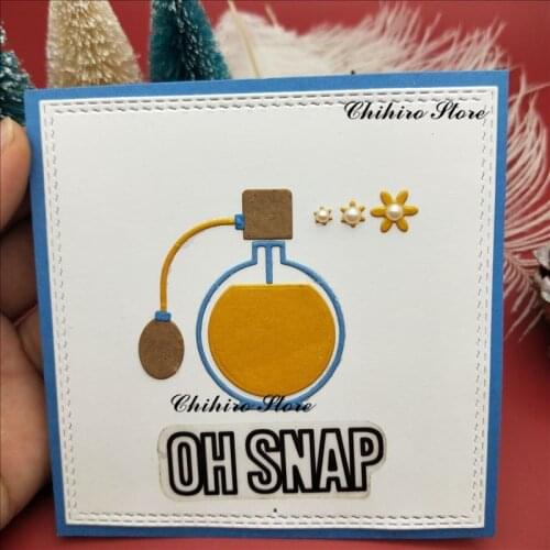 Perfume bottle stencil Metal Cutting Dies cut die decoration Scrapbooking Album Paper DIY Card Craft Embossing Die Cuts