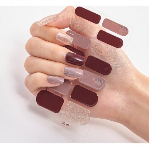 Three Sorts 0f Nail Stickers Solid Colors And Creative Nail Art Creative Nail Adhesive Designer Nail Decals Nails Art Decoration