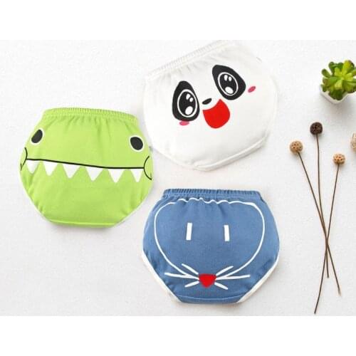 3 Colors Infant Baby Underwear Kids 100% Cotton Cartoon Underpants Girls Panties Newborn Boys Summer Shorts Infant Baby Briefs