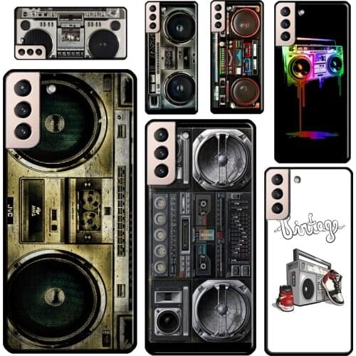 Vintage 80s Boombox Cover For Samsung Galaxy S21 Ultra Note 20 Note 10 S8 S9 S10 S20 Plus S20 FE Phone Case