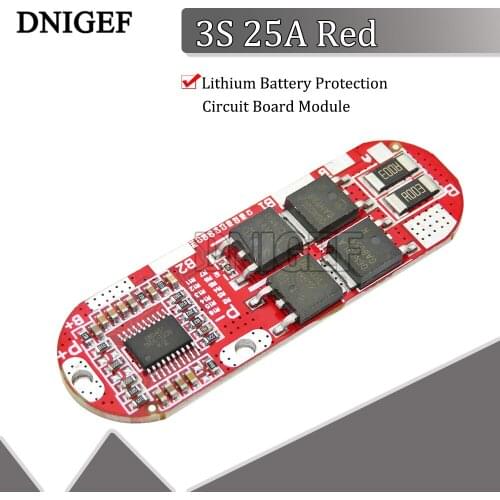 BMS 3S 25A Bms 18650 Li-ion Lipo Lithium Battery Protection Circuit Board Module PCB PCM 18650 Lipo Charger