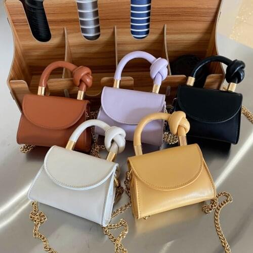 Sac De Luxe Femme Mini Solid Color Clamshell Bag Designer Messenger Bag Small PU Handbag Female Clutch Bag PU Leather Messenger