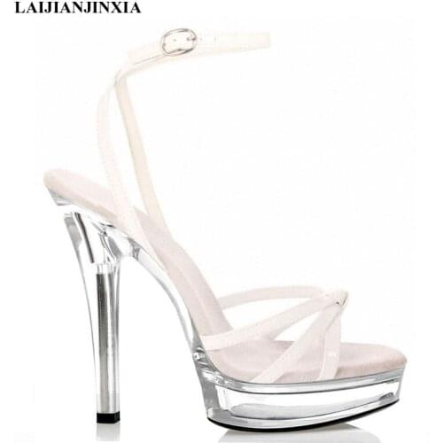 Womens Shoes 13 CM High-heeled Shoes Night Club Pole Red Dancing Shoes Sexy Dance Shoes Thin Heels Sandals