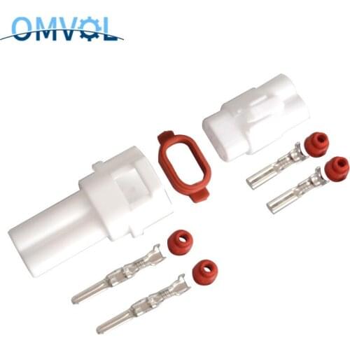 1Set 2Pin/2 Way Waterproof Electrical Wire Connector Male and female Automobile Connector