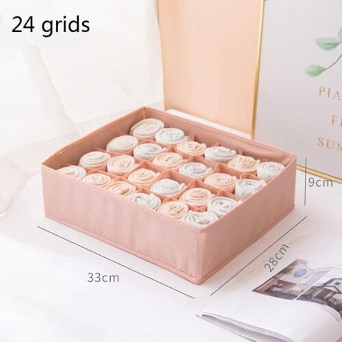 Fabric Lingerie Storage Box Underwear Socks Home Closet Bra Organizer Drawer Divider Compartment For Underwear Storage Box 1pc