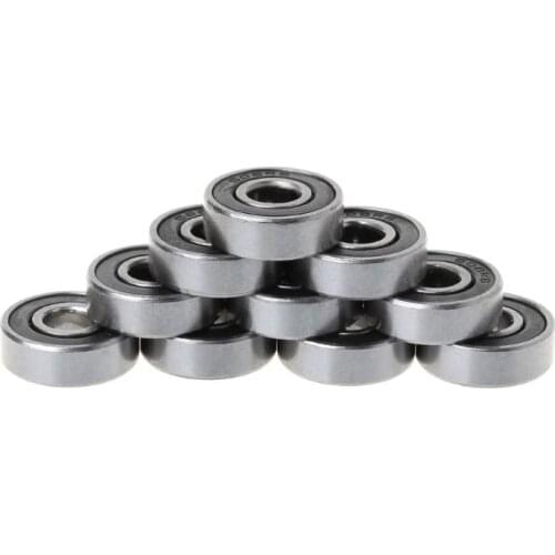 10 Pcs Bike Skateboard Scooter Ball Roller Bearing Skate Spare Parts Groefkogellagers 8 x 22 x 7 mm-608ZZ/608RS