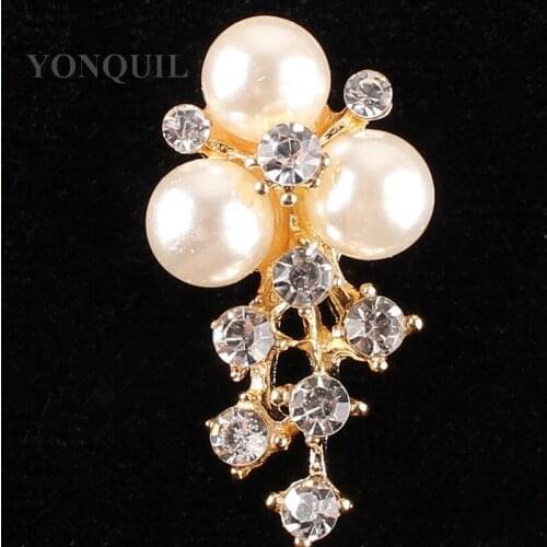 33*16 MM Rhinestone Beaded Button For Clothing Sewing On Peals Applique Jackets Shoes Bags Accessories Patches 20 cs/Lot SYBB110