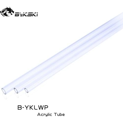 Bykski b-yklwp acrylic tube 12 / 14 / 16mm diameter transparent water cooled hard tube half meter 1 meter