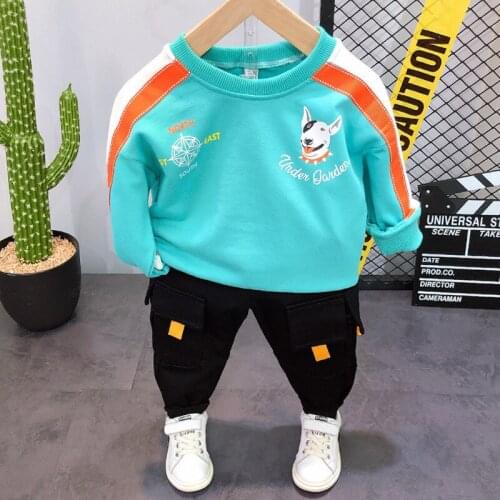 Kids Tracksuit Spring Autumn Casual Long Sleeve Sweatshirts Pants 2pcs 2 3 4 5 6 Years Toddler Boys Clothing Sets Boy Suit 2020