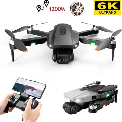 SPNERGO Quadcopter Drone Professional 5G WiFi GPS Drones with 6K 4K HD Camera FPV Brushless Motor Foldable Helicopter Toys RTF