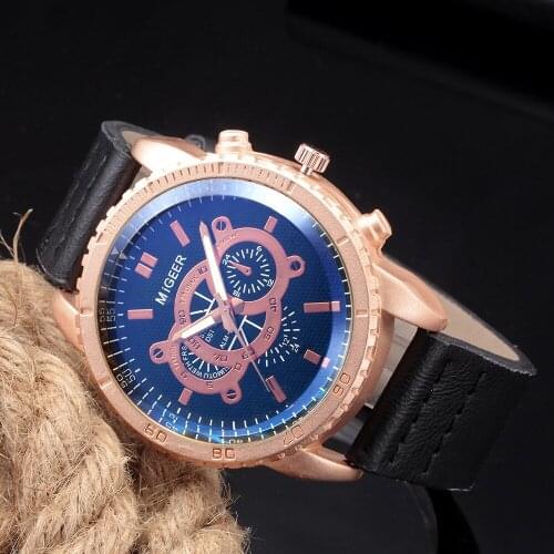 Hot 2021 Watch Mens Belt Quartz Watch Geneva Popular Leisure Fashion Business Watch Trend Watch for Men Bulk Items Wholesale