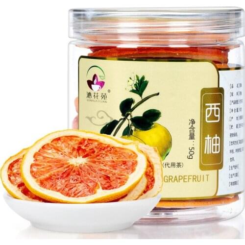 50g/bottle*2bottle Grapefruit Slices Grapefruit Dried Grapefruit Slices Fruit Tea Substitutional Tea Handmade without Adding