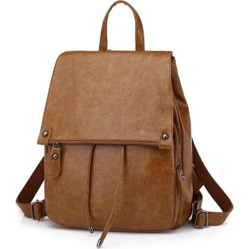 Women Leather Backpacks Womens Backpack Fashion Female School bags for Teenagers Girls Travel Bag Rucksack Bagpack Mochila