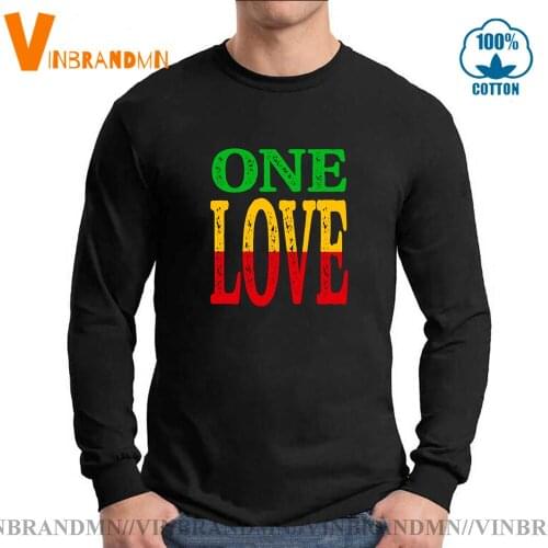 Hip Hop Euro Cool man Gift t shirt Personalized Tee Shirts Funny One Love Jamaica Rasta Reggae Rap Music Bob Marley T Shirt